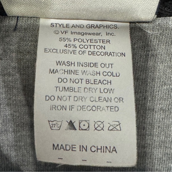 Lee Sport West Point Gray Zip Hoodie XL Embroidered Crest - Picture 7 of 9